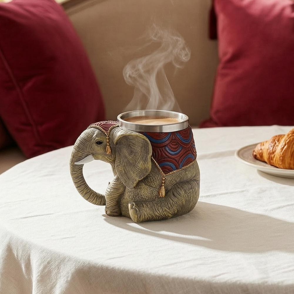 Coffee Equipment Eu - Elephant Mug Resin Coffee Cup Elephant