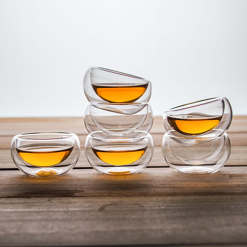 Espresso Shot Glass - 50ml Double Wall Glass Cup Transparent