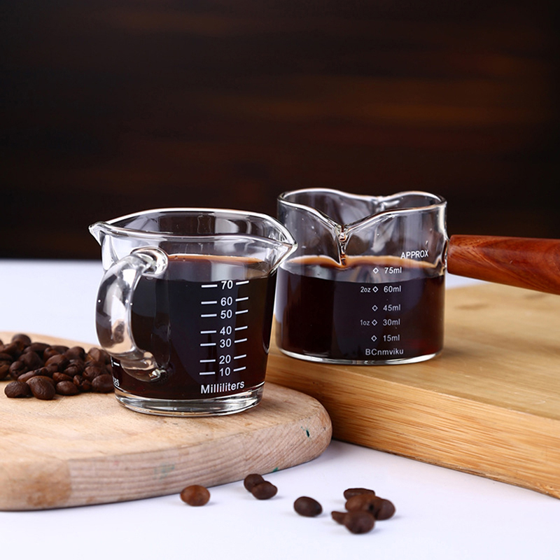 Espresso Shot Glass - 70/75ml Espresso Shot Glass Double Spout