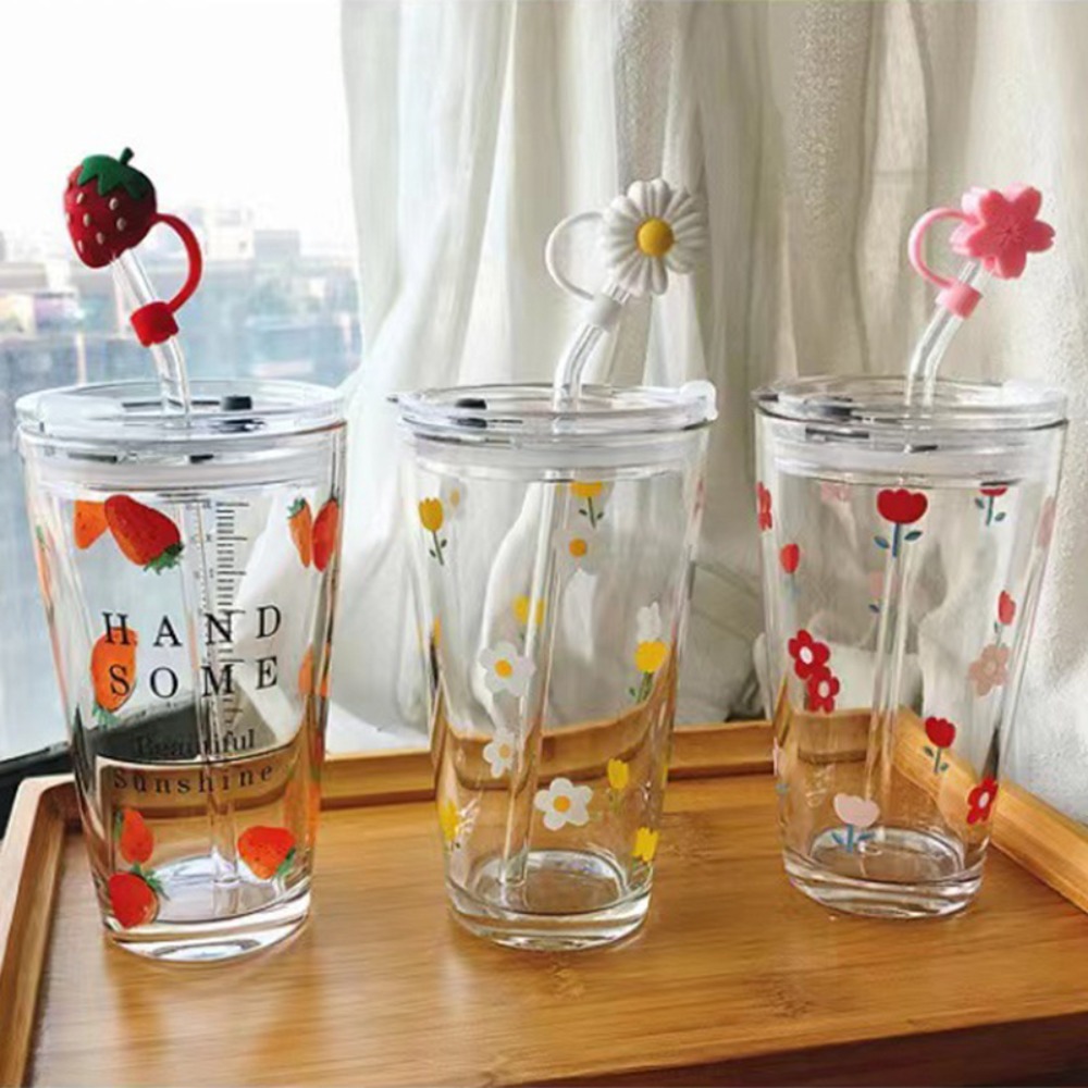 Espresso Shot Glass - Cute Glass Cups With Straw Heat
