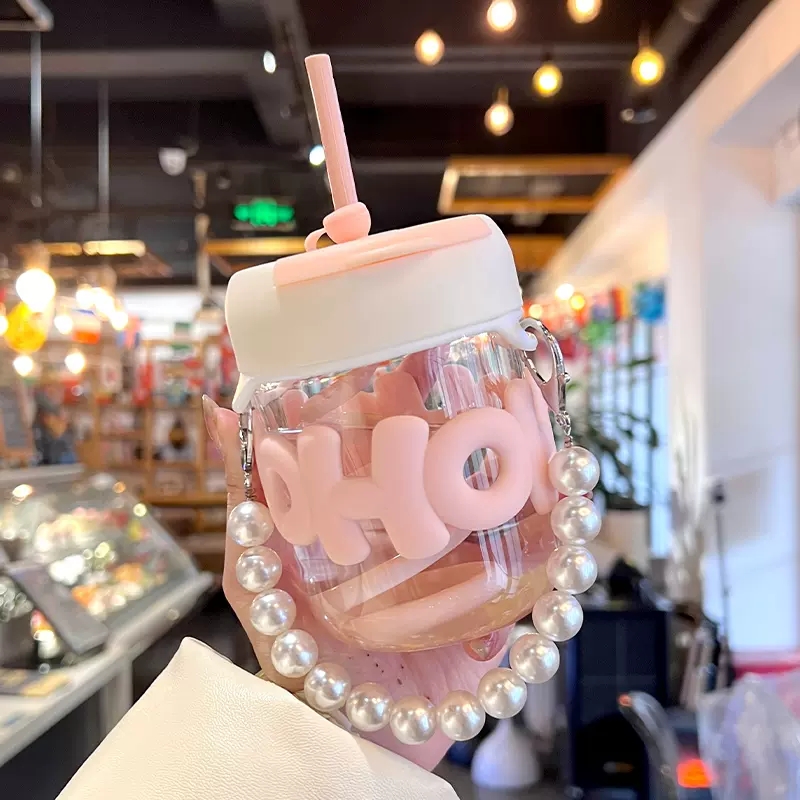 Coffee Equipment Eu - 400ML Cute Girl Transparent Glass Heat
