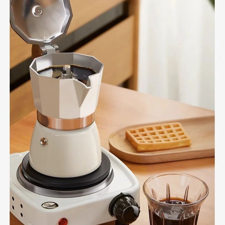 Coffee Equipment - Round-bottomed Moka Pot Single Valve Small