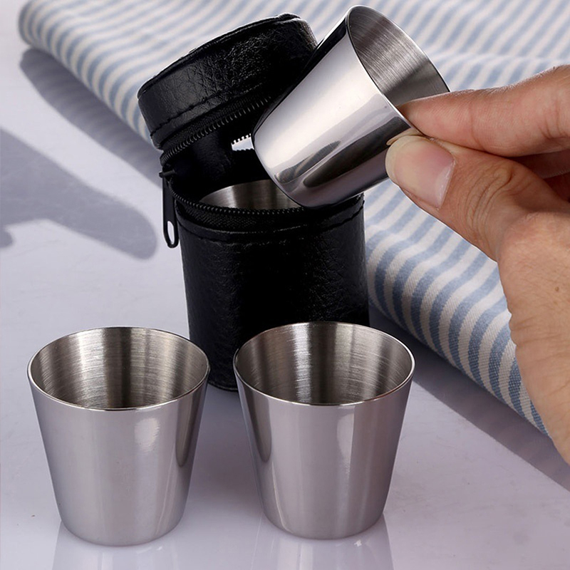 4/6Pcs Stainless Steel Cups Mi - огляд і ціна Espresso Shot Glass