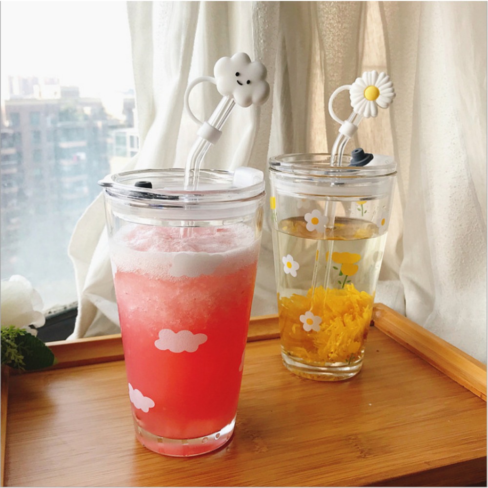 Cute Glass Cups With Straw Hea - огляд і ціна Espresso Shot Glass